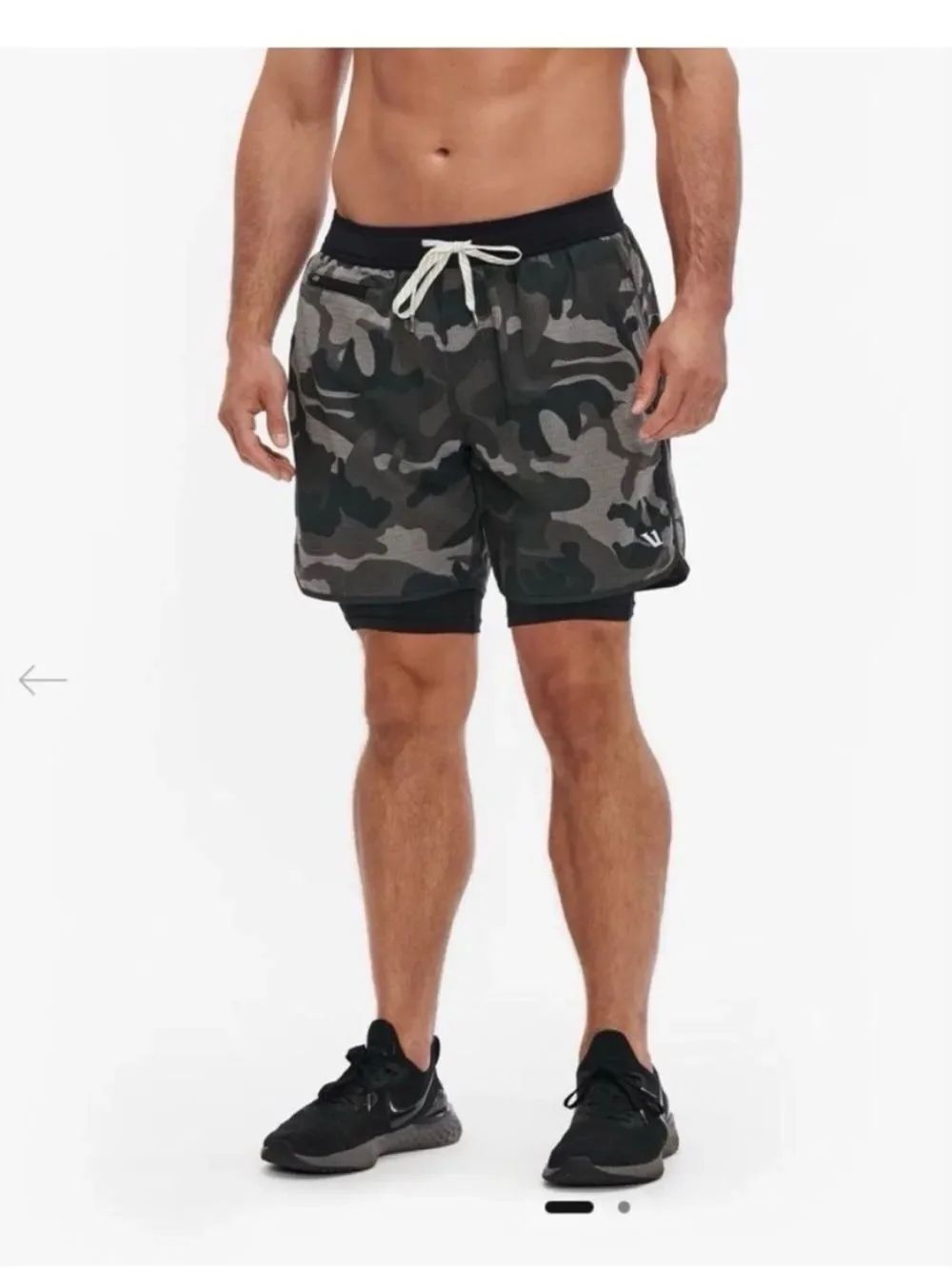 Vuori Men's Stockton Camo Athletic Compression Liner Shorts Medium